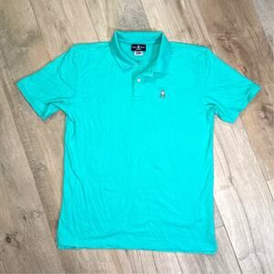 Psycho Bunny Polo Shirt Blue & Pink Men's Size 8 XXL